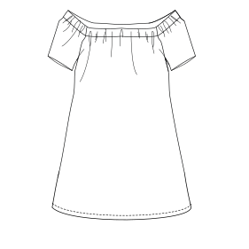 Patron ropa, Fashion sewing pattern, molde confeccion, patronesymoldes.com Dress WF 9266 LADIES Dresses
